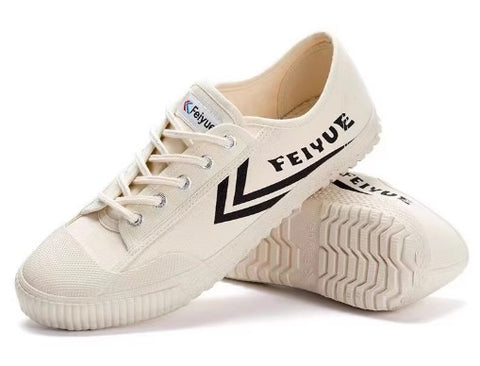 FEIYUE sneakers canvas shoes board shoes trend shoes Size 34-46 Unisex Youth Adult Beige Black