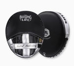 NO BOXING NO LIFE AIR PUNCHING FOCUS MITTS PADS Extra Thick Black Silver