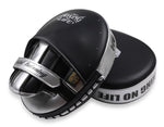 NO BOXING NO LIFE AIR PUNCHING FOCUS MITTS PADS Extra Thick Black Silver