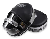 NO BOXING NO LIFE AIR PUNCHING FOCUS MITTS PADS Extra Thick Black Silver