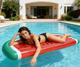 Inflatable Watermelon Slice Pool Water Float with Air Pump 190 x 90 cm