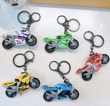 Miniature Racing bikes Motorcycle Pull-Back Toys Keychain Gifts 5 Colours