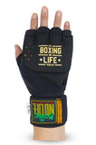 NO BOXING NO LIFE D30 PROTECTION QUICK GEL GLOVES HANDWRAPS SIZE M-L 2 Colours