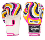 Top King TKBGWT WILD TIGER MUAY THAI BOXHANDSCHUHE, Rindsleder, 8-14 oz, 3 Farben