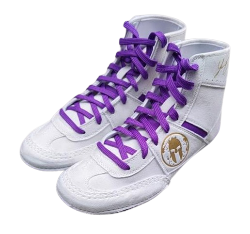 Purple top wrestling boots