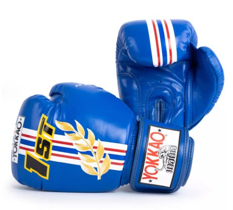 YOKKAO FRIST MUAY THAI BOXING GLOVES 8-16 oz Blue