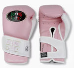 No Boxing No Life sweet science BOXING GLOVES Microfiber 8-16 oz Pink White