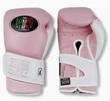 No Boxing No Life sweet science BOXING GLOVES Microfiber 8-16 oz Pink White