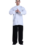 Traditional Martial Art Tai Chi Kung Fu Tang Jacket Top(U04) Summer Men Cotton Linen Size M-XXXL White