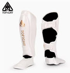 TOFIGHT TFSD6 MUAY THAI BOXING MMA SPARRING SHIN GUARD PROTECTOR SIZE M-XL White