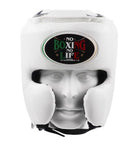 No Boxing No Life Protector Boxing Sparring Headgear Head guard Size  M / L White