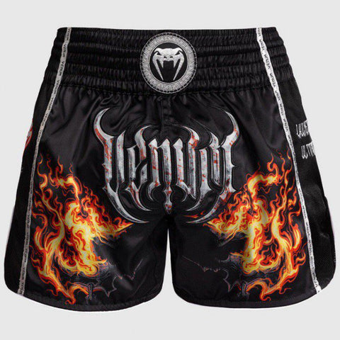 Venum-05315-117 Gladiator 5.0 MUAY THAI BOXING Shorts S-XXL Black Neo Orange