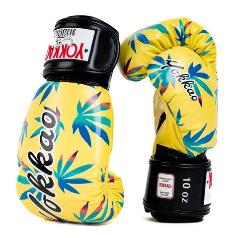 YOKKAO MUAY THAI BOXING GLOVES 8-16 oz Yellow