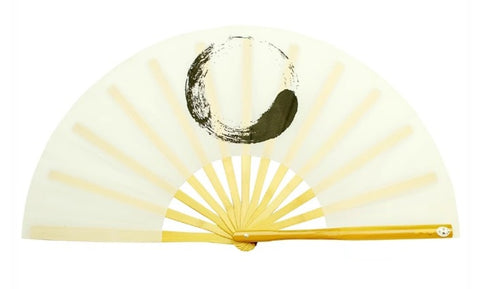 Tai Chi / Kung Fu / Martial Art Combat Performing Left / Right Hand Bamboo Fan 33 cm -MAF040 White