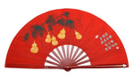Tai Chi / Kung Fu / Martial Art Combat Performing Left / Right Hand Bamboo Fan 33 cm -MAF042 Red
