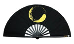 Tai Chi / Kung Fu / Martial Art Combat Performing Left / Right Hand Bamboo Fan 33 cm -MAF040 Black