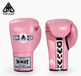 Windy x Tofight BGL Classic Lace Up MUAY THAI BOXING GLOVES Cowhide Leather 10-12 oz Vary Colours