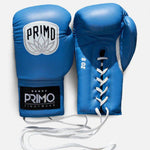 Primo Pro Lace Up Boxing Gloves 8 / 10 oz Blue