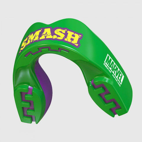 SAFEJAWZ Marvel The Hulk SPORTS MUAY THAI BOXING MMA SELF-FIT MOUTHGUARD Green Senior Age 12+