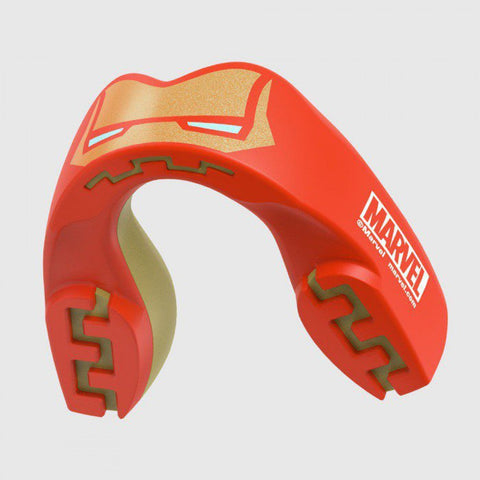 SAFEJAWZ Marvel Iron-Man SPORTS MUAY THAI BOXING MMA SELF-FIT MOUTHGUARD Red Senior Age 12+
