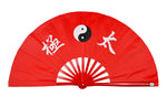Tai Chi / Kung Fu / Martial Art Combat Performing Left / Right Hand Bamboo Fan 33 cm -MAF001a Ying Yang Logo