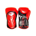 TWINS SPECIAL MUAY THAI BOXING GLOVES Premium cowhide leather 8-16 oz Deluxe BGVL-6 RED-BLACK