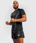 VENUM-04673-126 RAZOR MMA Muay Thai Boxing Rashguard Compression T-shirt - SHORT SLEEVES XS-XXL Black Gold