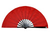 Tai Chi / Kung Fu / Martial Art Combat Performing Left / Right Hand Bamboo Fan 33 cm -MAF012a Red- Black Tang