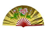 Tai Chi / Kung Fu / Martial Art Combat Performing Left / Right Hand Bamboo Fan 33 cm -MAF006k Peony Logo with Poem