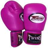 Twins Special BGVL3 Kids MUAY THAI  BOXING GLOVES Leather 4-6 oz 5 Colours