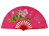 Tai Chi / Kung Fu / Martial Art Combat Performing Left / Right Hand Bamboo Fan 33 cm -MAF006c Peony Logo with Poem