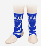 RAJA RAG-6 MUAY THAI  BOXING MMA ANKLE SUPPORT GUARD SIZE FREE Blue