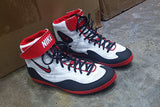 NIKE INFLICT3 WRESTLING PROFESSIONAL BOXING SHOES BOXING BOOTS US 8.5-10.5 White Red