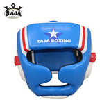 RAJA MUAY THAI BOXING MMA HEADGEAR HEAD GUARD PROTECTOR JUNIOR Size S / M Captain America