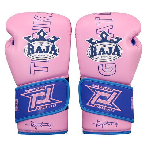 RAJA RBGL-9 MUAY THAI BOXING GLOVES Professional Horsehair Padding Leather 8-14 oz Pink