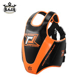 RAJA ELITE LEAGUE MUAY THAI BOXING MMA SPARRING BODY SHIELD PROTECTOR Size M-XL Black Orange