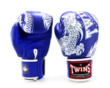 TWINS SPECIAL MUAY THAI BOXING GLOVES Leather 8-16 oz FBGV-49 2 Colours