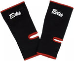 FAIRTEX AS1 MUAY THAI  BOXING MMA ANKLE SUPPORT GUARD SIZE FREE Black Red