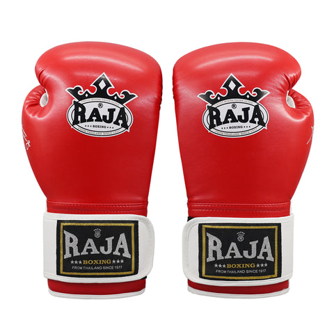 RAJA RBGP-8 MUAY THAI BOXING GLOVES Cooltex PU Leather 8-12 oz Red