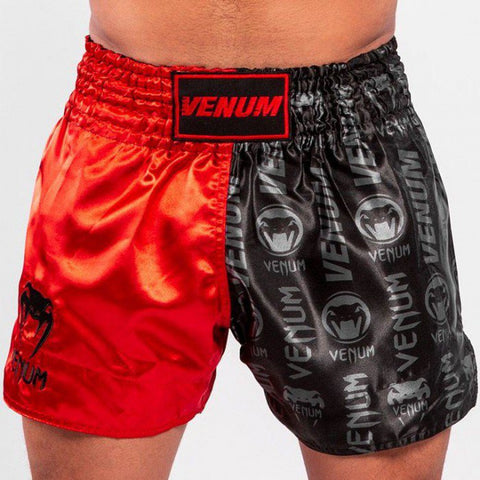 Venum Logos MUAY THAI BOXING Shorts XS-XXL Black Red