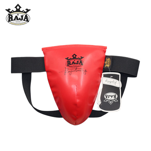 RAJA MUAY THAI BOXING MMA SPARRING GROIN GUARD PROTECTOR JUNIOR Size S / M Iron Man