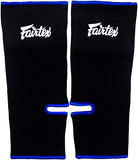 FAIRTEX AS1 MUAY THAI  BOXING MMA ANKLE SUPPORT GUARD SIZE FREE Black Blue