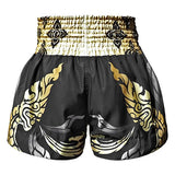 Tuff MS631 Muay Thai Boxing Shorts S-XXL Thai King Of Naga Black