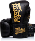 Fairtex BGLG1 Named Official X Glory Limited Edition MUAY THAI BOXING GLOVES Lace Up Leather 8-16 oz Black