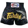 Fairtex MUAY THAI BOXING Shorts XS-XXL Black BS0657