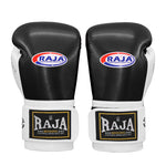 RAJA RBGP-9 MUAY THAI BOXING GLOVES Cooltex PU Leather 8-12 oz Black