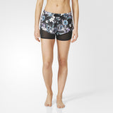 ADIDAS Women Stella McCartney Run Dark Blossom 2-In-1 Shorts Size XS-L