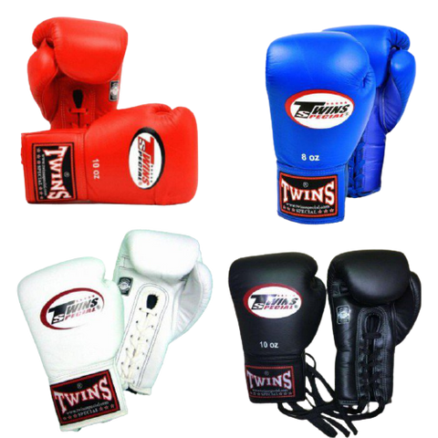 Twins Special professional competitions MUAY THAI BOXING GLOVES LACES UP Leather 8-16 oz BGLL-1 4 Colour