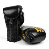 Fairtex BGLG1 Named Official X Glory Limited Edition MUAY THAI BOXING GLOVES Lace Up Leather 8-16 oz Black