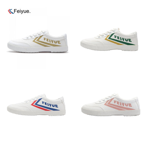 FEIYUE troisième édition sneakers canvas chaussures board chaussures tendance chaussures blanches 8108 Taille 35-44 Unisexe Jeune Adulte 4 Couleurs-Vert-Or-Blanc-Rose